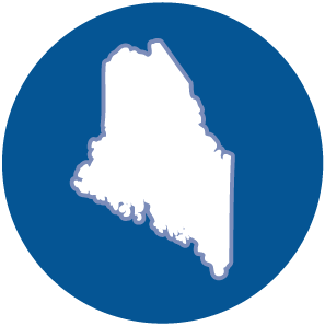 Illustration of the Maine state