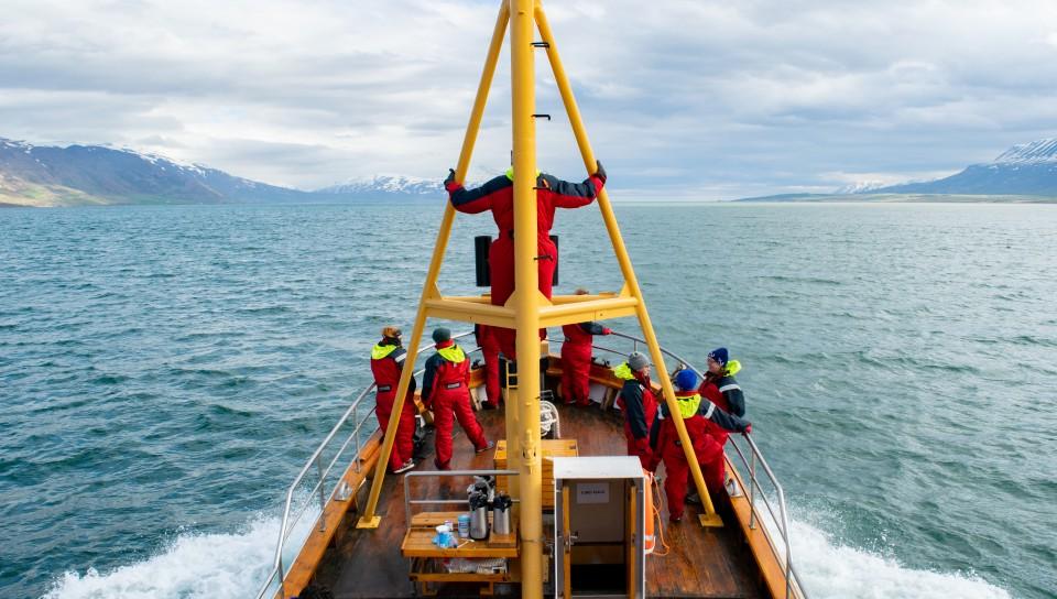 UNE Students on Whale Watch in Akureyri, Iceland